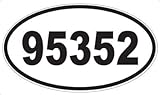 US Decal, Inc. Number 95352 Oval Sticker