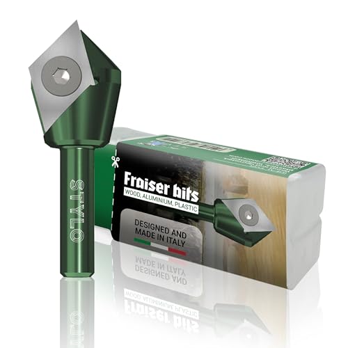Fraiser STYLO Multifunktionsfräser zum Vorritzen mit auswechselbarem Fräseinsatz Hartmetall beschichtet 8 mm Fräser für Holz Kunststoffe Aluminium (STYLO)