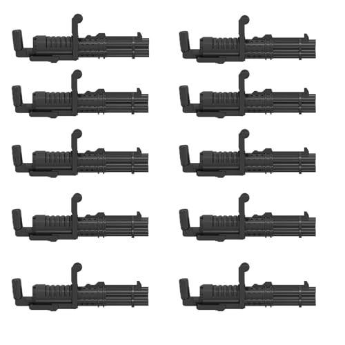 MOOXI-MOC Space Wars Z6 Rotary Blaster Clone Trooper Blaster Weapons Pack Accessories,Designed for Minifigs Hand