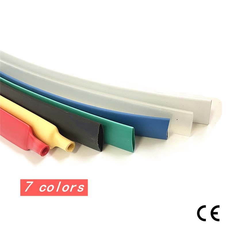 Tube thermorétractable de 1 mètre Connecteur de Fil d'enroulement Transparent Noir Kits de Fil d'enroulement de Gaine thermorétractable 2: 1 Gaine thermorétractable-Clear,150mm-1meter