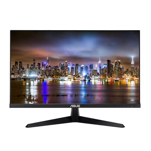 Image of Asus VY249HF 24-inch 1080p FHD LCD Monitor, 2-Pack, HDMI, Low Blue Light, 100Hz 1ms, Desk Mount Dual Monitor Stand, MK270 Wireless Keyboard & Mouse, Gel Mouse & Wrist Pad