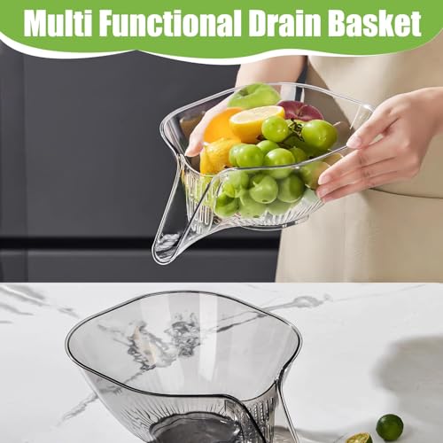 Colador multifuncional 2 piezas para cocina miniatura 3