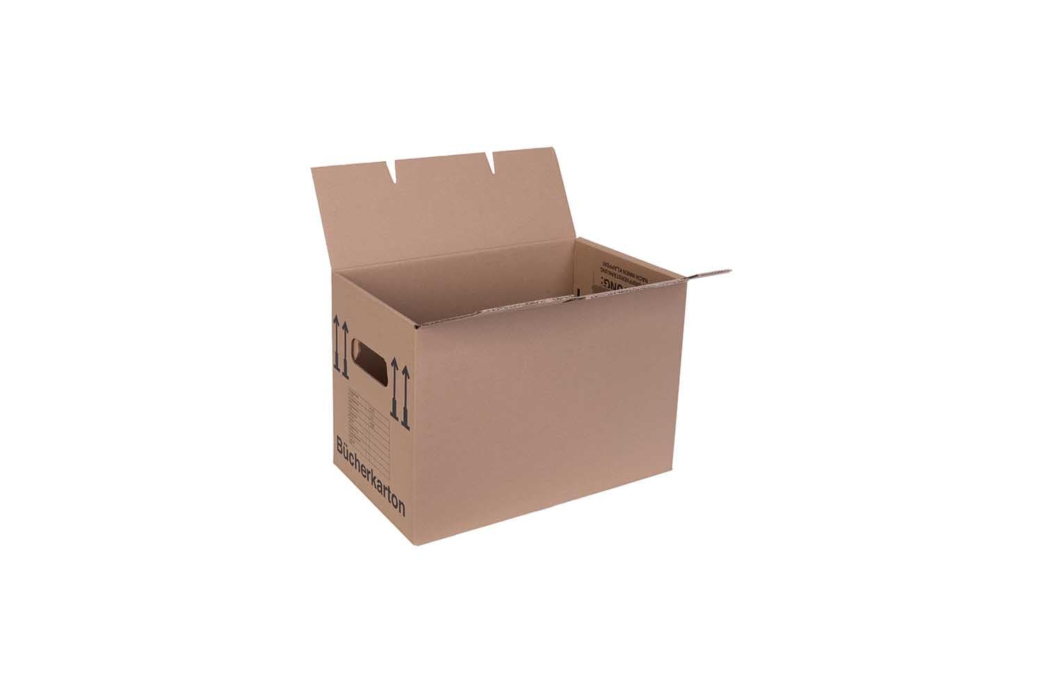 Bücherkarton Umzugskarton Aktenkarton 500 x 300 x 350 mm bis 40 kg Doppelwelle