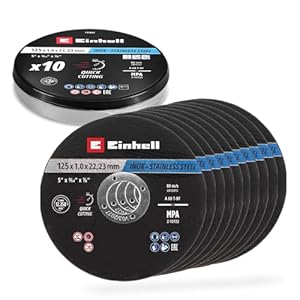 Einhell Trennscheiben Metall 125 mm, 10-teilig
