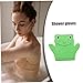 Healvian Frog-shaped Exfoliating Bath Scrubbing Mitt Dual-sided Skin Cleaning Glove for Gentle Cleansing and Refreshing Shower Experience for All Skin Types