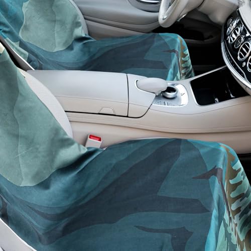 Image of Hahafelt 2 Pack Car Seat Towel Cover with Storage Bag, Grizzly Guide | 63 x 32 in Car Towel Seat Cover Non Slip Waterproof, Gym Workout Swimming Running, Machine Washable Sweat Absorbent Protector