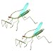 NUOBESTY 2 Piezas Metal Mantis Estatua Mini Jardín de Hadas Animales Insectos Figuras Juguetes Escultura Micro Paisaje Ornamentos para Patio Patio Escritorio Verde
