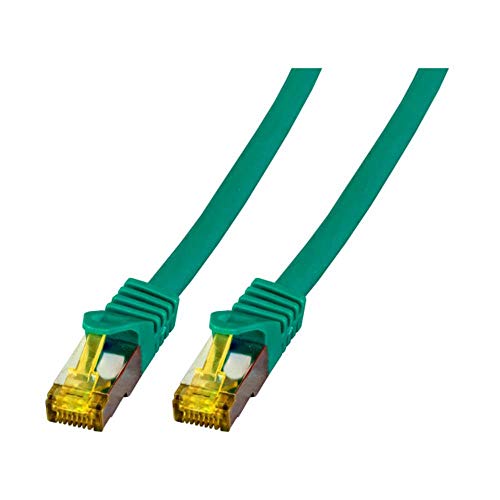 EFB Elektronik MK7001.1,5GR - Cavo di rete RJ45, 6a (cavo grezzo CAT 7) S/FTP, 1,50 m, colore: Verde