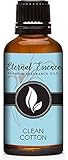 Clean Cotton 30ml Premium Fragrance Oil - for Candle, Soap Making, Aromatherapy, Diffusers, Home Care, & Humidifiers