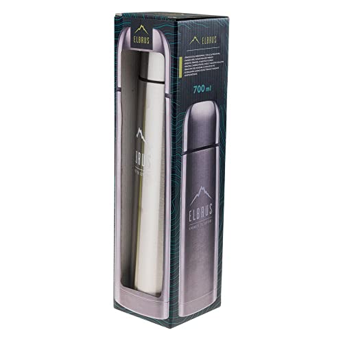 Elbrus Thermos Garde 92800398174 Thermosflasche für Erwachsene, Unisex, Grau (Grau, 700 ml), Einheitsgröße