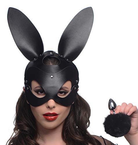 TZ Bunny Mask with Plug - Black
