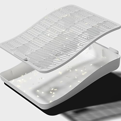 Alfombrilla para caja de arena antideslizante con doble capa de recogida eficiente 6