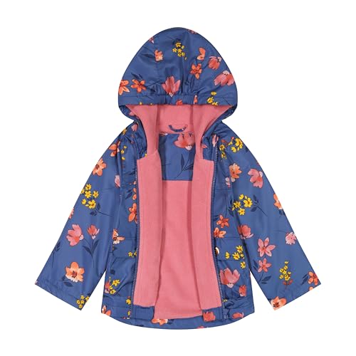 Image of Carter's Toddler & Little Girls' Midweight Fleece Lined Hooded Raincoat Rain Jacket