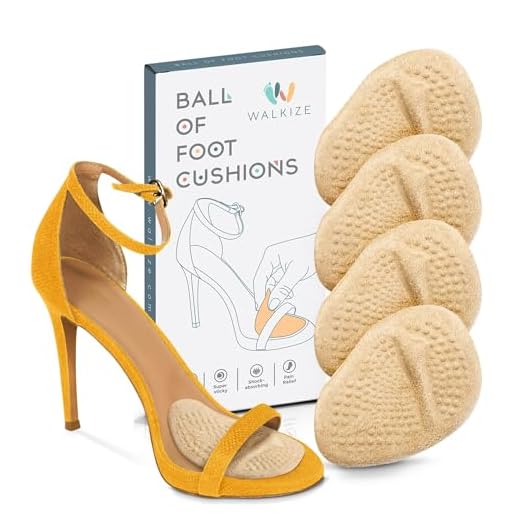 Metatarsal Pads Women | Heel Inserts for Women | Ball of Foot Cushions (2 Pairs Foot Pads) All Day Pain Relief and Comfort One Size Fits Shoe Inserts for Women (Beige)