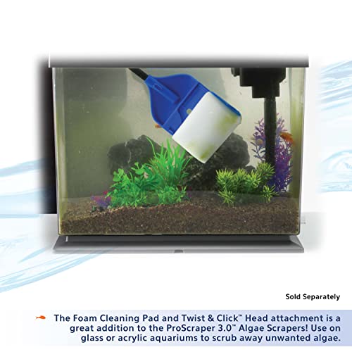 Image of Aqueon ProScraper 3.0 Adjustable Aquarium Algae Scraper (Pack of 2)