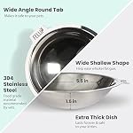 Felli Oblik Elevated Cat Bowl Removable Stainless Steel Wide Dish for Dry Wet Food Feeding & Dishwasher Clean, Slanted Whisker Fatigue Friendly Metal Plate (Classic, 0.5 Cups Shallow Dish) - Image 6