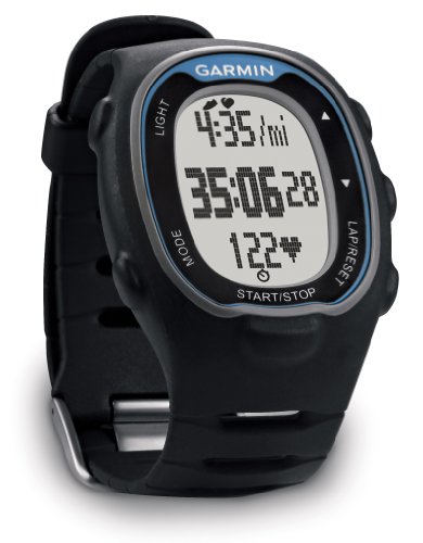 Garmin Forerunner 70 - Reloj para fitness con pulsómetro premium, Negro y Azul