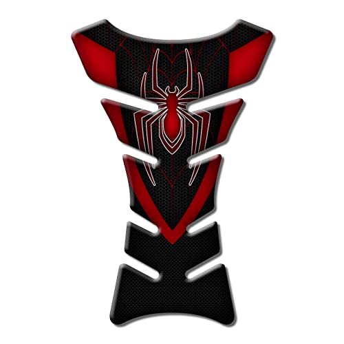 Protège-réservoir moto 3D style Spiderman en résine souple haute résistance
