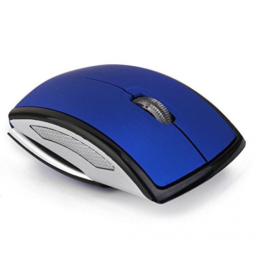 bnf® Laptop PC 2.4GHz Wireless Foldable Folding Arch Optical Mouse USB Mice Blue-Electronics-Computers & Accessories-Keyboards, Mice & Input Devices-Trackballs