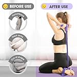 Pedal Resistance Bands with Handles, Multifunction Elastic Yoga Resistance Band, Natural Rubber Foot Pedal Resistance Bands, Stretching Workout Fitness Bands for Abdomen, Waist, Arm, Leg - Image 4