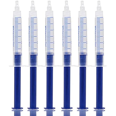 Teeth Whitening Gel Refills, 20-30 Mins Teeth Whitener Gels for Sensitive Teeth, Whitening Gel Pens Visible Tooth Whitening Effect, Professional Clean Stains Teeth Whitening Pen (6Pcs x 3ML) Cover