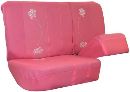 FH Group FB053114 Floral Seat Covers (Pink) Full Set – Universal Fit for Cars Trucks & SUVs