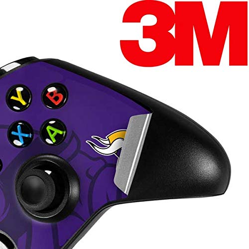 Skinit Decal Gaming Skin Compatible with Xbox One X Controller - Officially Licensed NFL Minnesota Vikings Double Vision Design