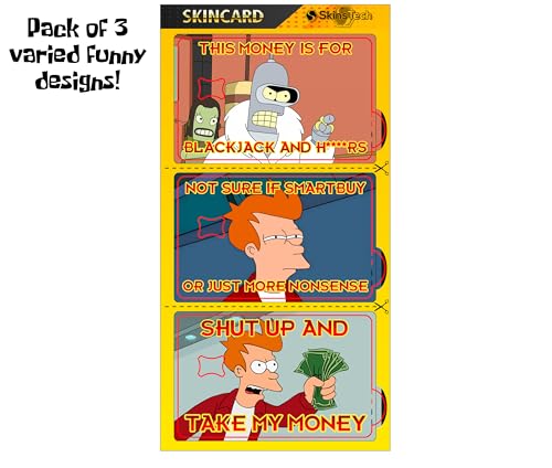 3 Credit Card Protector Set – Future Funny Meme Design, Waterproof PVC Cover for Debit and Credit Cards4