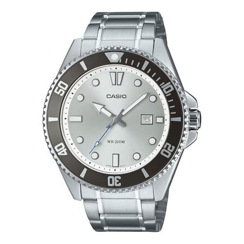 Casio Reloj: Silver MDV-107D-7AVDF, Plata, Pulsera