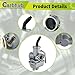 Carbhub PZ20 Carburetor for Kazuma Baja 50cc 70cc 90cc 110cc 125cc TaoTao 110B NST SunL Chinese Quad 4 stroke ATV 4 wheeler Go kart Dirt Bike Honda CRF50F XL75 CRF80F XR50R with Air Fuel Filter