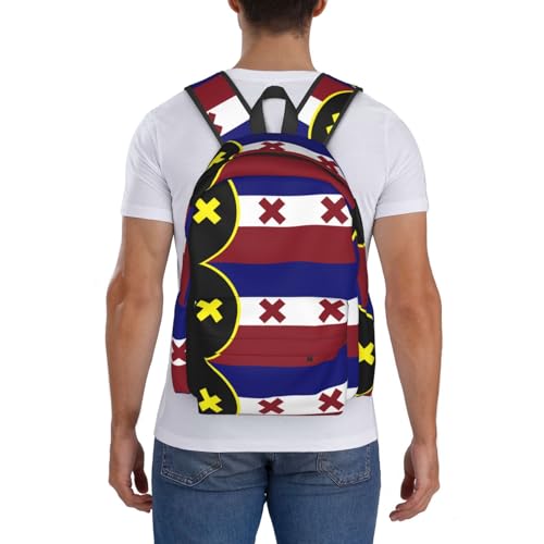 Dream SMP,L'Manberg Nation Flag, Lmanberg Backpack Large Capacity Backpack Lightweight Double Shoulder Bag For Women Men Travel4