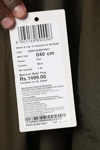 Image of Van Heusen Men's Cotton Slim Fit Solid Casual Shirt