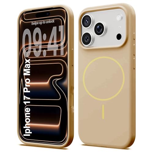 Image of Kratos Active Grip Silicone Case Cover Compatible with iPhone 17 Pro Max - Enhanced Protection, Wireless Magnetic Charging Case with Raised Edge Camera & Screen Protection, Shock-Resistant Design