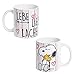 Peanuts Snoopy Collection - Tazza "Lebe Liebe Lache", 320 ml