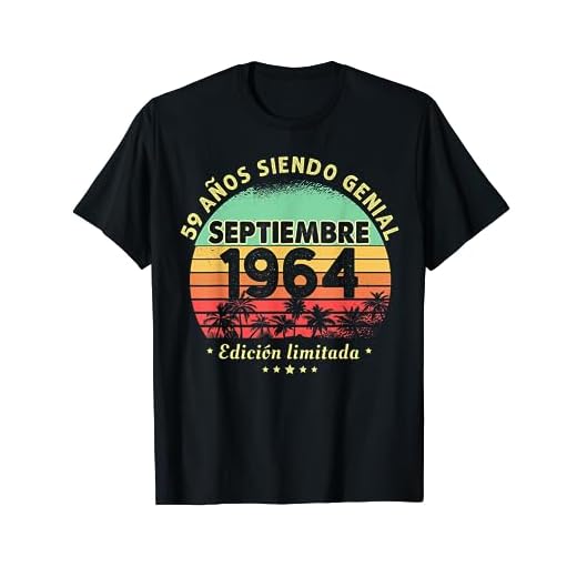 59 Años Cumpleaños Regalo Septiembre 1964 Septiembre 59 Años Camiseta