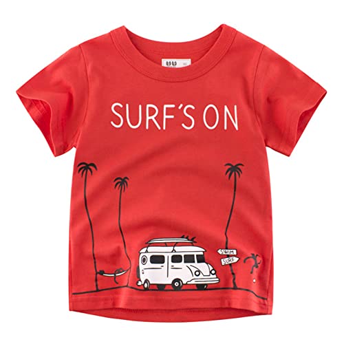 Boys Short Sleeve Tshirts Casual Cotton Crewneck Shirts Graphic Active Tee Shirts for Toddler Kids Boys2