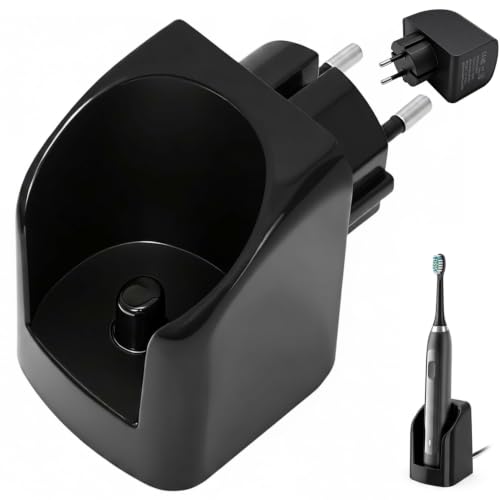 Cargador de Pared Inalámbrico para Cepillos de Dientes Eléctricos Compatible con Oral-B de Pared Cargador Inductivo Inalámbrico iO3/iO4/iO5/iO6 Genius Pro Smart Vitality Kids Negro