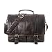 Produktbild Contacts Echtes Leder 14"Männer Messenger Umhängetasche Laptop Aktenkoffer Dunkler Kaffee
