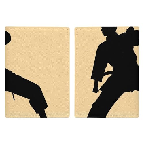 Étui de passeport en cuir et motifs karaté l'accessoire idéal pour vos vacances