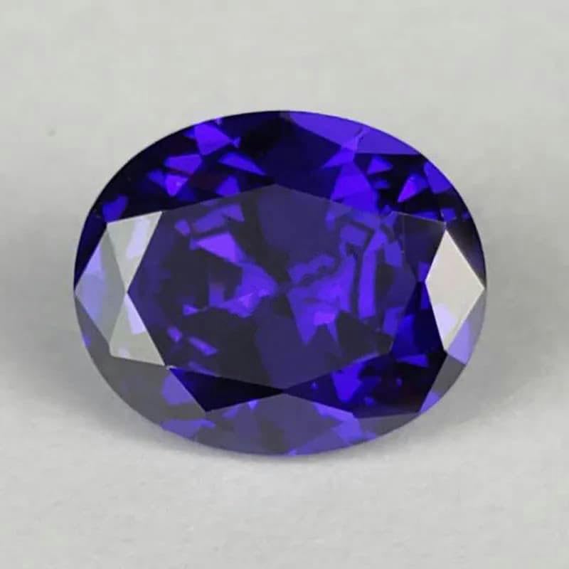10pcs/Lot Wholesale Mix Color 2 * 3~13 * 18mm Oval Shape Cut White Garnet Purple Pink Loose Synthetic Gems Cubic Zirconia Stones-Purple Blue-2x4.0mm 10pcs
