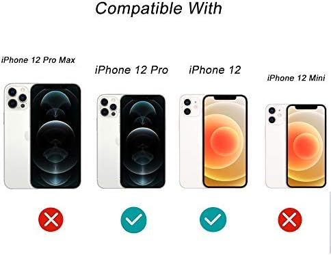 Skycase iPhone 12 Case, iPhone 12 Pro Case 2020,[RFID Blocking] Handmade Flip Folio Wallet Case with Card Slots and Hand Strap Kickstand Protective Cover for Apple iPhone 12/12 Pro 6.1" Black