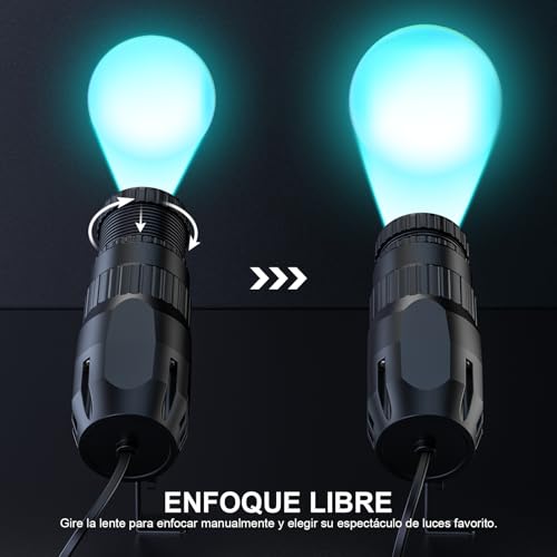 20W Pinspot LED Licht RGBW 4 en 1 Spiegelkugelprojektor 4 Modi LED Punktstrahler mit Fernbedienung Mini Spot Bühnenlicht für Bar Disco Party Hochzeit Tanzhallen