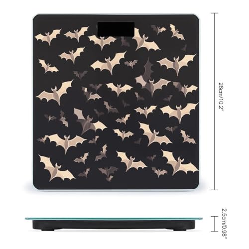 Báscula Digital Halloween Flying Bats de Vidrio Templado miniatura 2