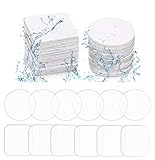 96 Stück Waschbares Doppelseitiges Klebepads, Extra Stark Nano Wiederverwendbares Klebebänder, Transparent Entfernbares Klebestreifen für Küche Teppich Bilderrahmen Schlüssel Bücherregal