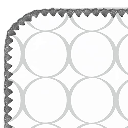 Image of SwaddleDesigns Large Receiving Blanket, Ultimate Swaddle for Baby Boys, Girls, Softest US Cotton Flannel, Best Shower Gift, Made in USA, Sterling Mod Circles (Mom's Choice Award Winner)
