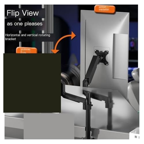 Support de moniteur flexible et rotatif à bras extensible 76cm pour écran - 2