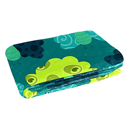 Couverture chaude et moelleuse imprimé paon isolante pour lits - 3