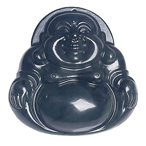 Colgante de jade hetiano natural con collar Feng Shui de Buda