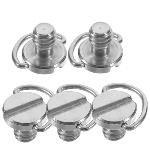 TIDTALEO 5個 リング三脚固定ネジ クイックリリース設計 耐腐食ニッケルメッキ 高互換性カメラマウント用 撮影補助ツール