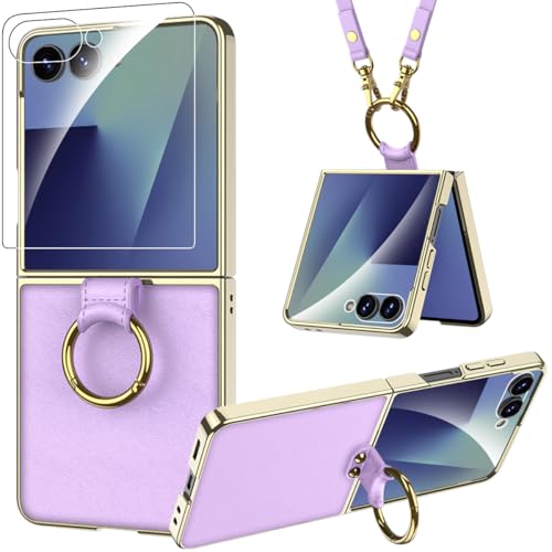 Étui pour Samsung Galaxy Z Flip 7 violet ultra-fin protection intégrale